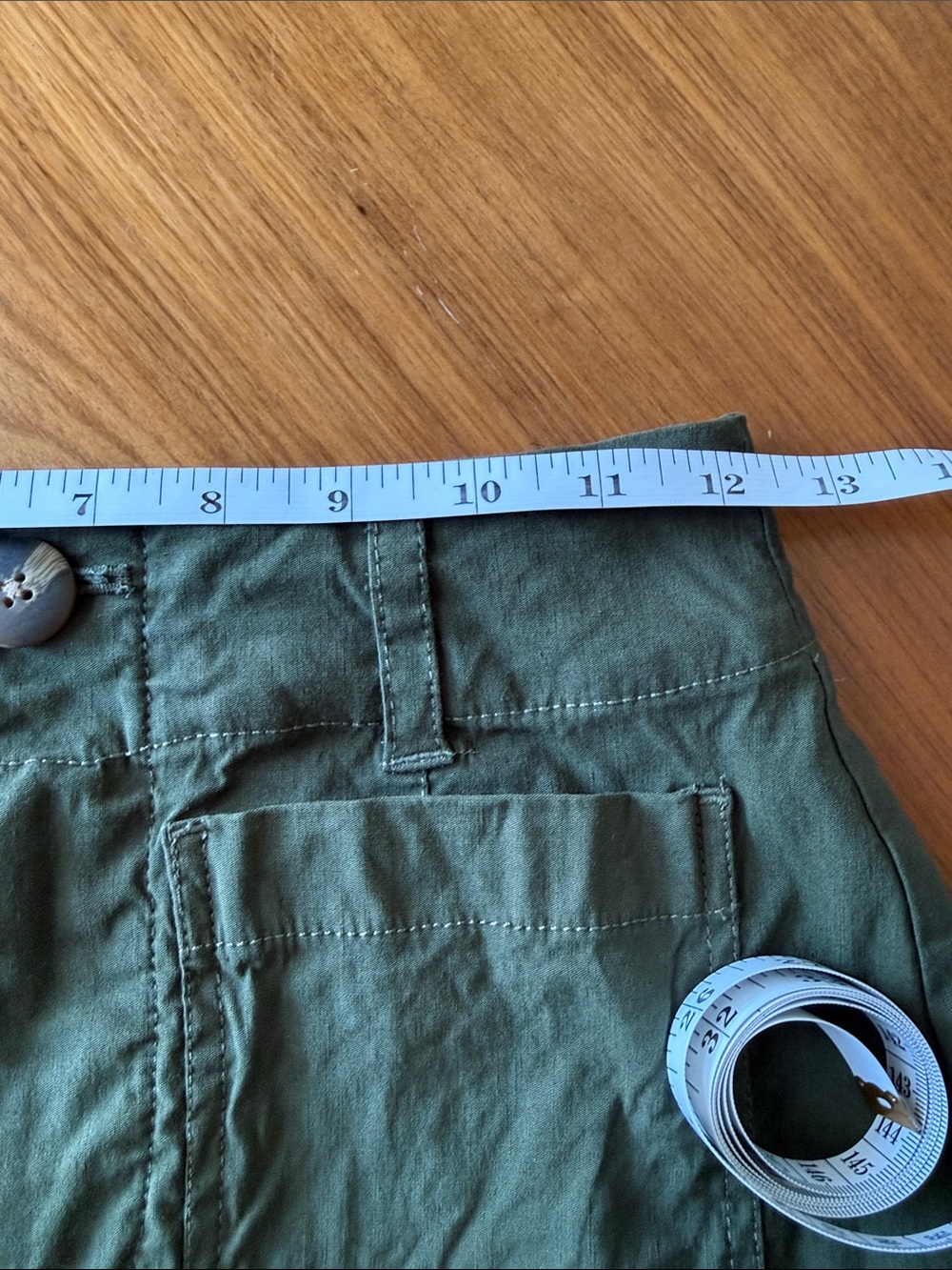 Anthropologie Maeve Army Green Mini Skirt XS - Picture 7 of 8